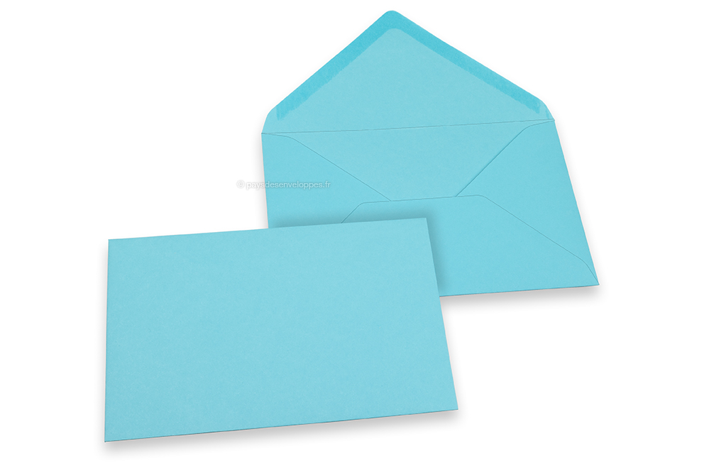 Enveloppes Papier Coloré A6/ C6 Bleu